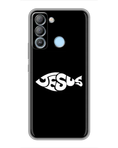 Чехол для TECNO Pop 5 LTE с картинкой «Рыба Jesus» Чехол для TECNO Pop 5 LTE с картинкой «Рыба Jesus»