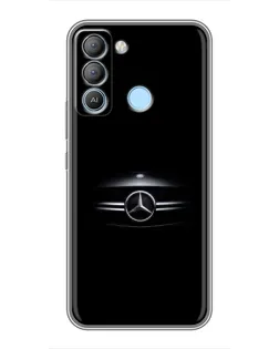 Чехол для TECNO Pop 5 LTE с картинкой «Mercedes — абстрактные линии»