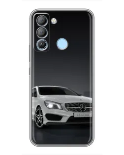 Чехол для TECNO Pop 5 LTE с картинкой «Mercedes AMG GT Silver»