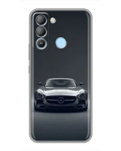 Чехол для TECNO Pop 5 LTE с картинкой «Mercedes на черном»