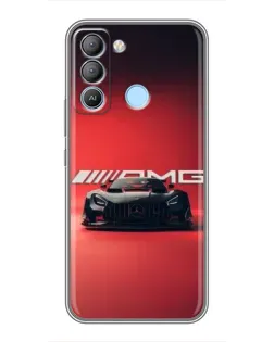 Чехол для TECNO Pop 5 LTE с картинкой «Mercedes AMG — красная линия»