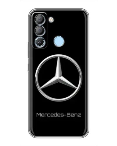 Чехол для TECNO Pop 5 LTE с картинкой «Mercedes Silver Logo»