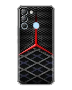 Чехол для TECNO Pop 5 LTE с картинкой «Mercedes Carbon Grid»