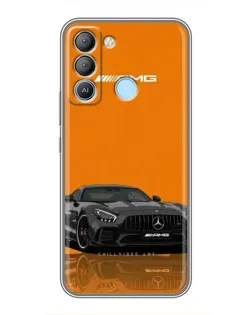 Чехол для TECNO Pop 5 LTE с картинкой «Оранжевый Mercedes AMG»