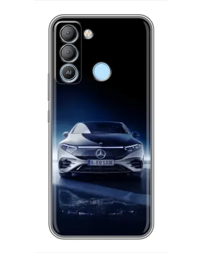 Чехол для TECNO Pop 5 LTE с картинкой «Ночной Mercedes EQ»