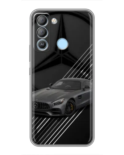 Чехол для TECNO Pop 5 LTE с картинкой «Mercedes AMG — графика»
