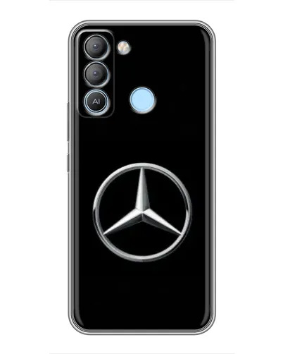 Чехол для TECNO Pop 5 LTE с картинкой «Mercedes классический лого»