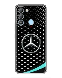 Чехол для TECNO Pop 5 LTE с картинкой «Mercedes — бирюзовый акцент»