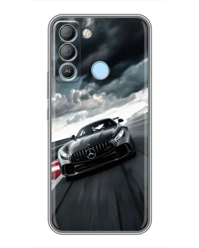 Чехол для TECNO Pop 5 LTE с картинкой «Гоночный Mercedes AMG»