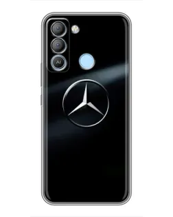 Чехол для TECNO Pop 5 LTE с картинкой «Mercedes на металле» Чехол для TECNO Pop 5 LTE с картинкой «Mercedes на металле»