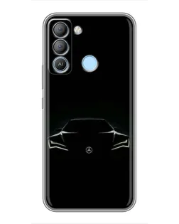 Чехол для TECNO Pop 5 LTE с картинкой «Mercedes — силуэт авто» Чехол для TECNO Pop 5 LTE с картинкой «Mercedes — силуэт авто»