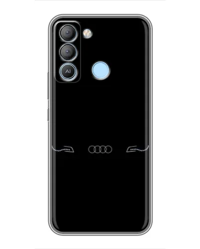 Чехол для TECNO Pop 5 LTE с картинкой «Audi — световой подпись»