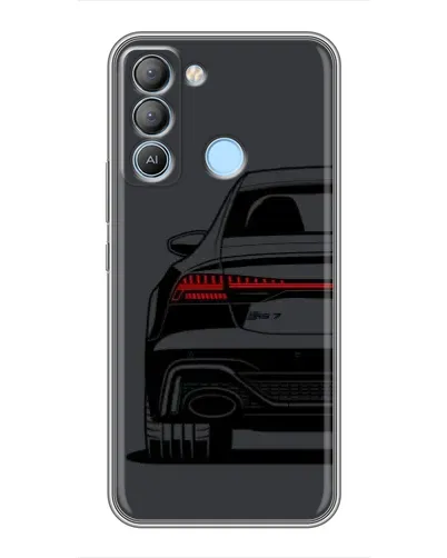 Чехол для TECNO Pop 5 LTE с картинкой «Задняя часть Audi — арт»