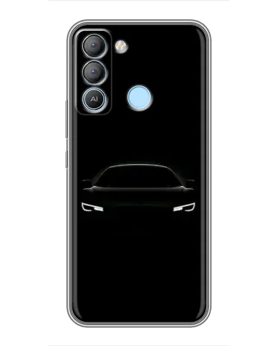 Чехол для TECNO Pop 5 LTE с картинкой «Взгляд Audi в темноте»