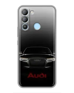 Чехол для TECNO Pop 5 LTE с картинкой «Audi — градиентный контур»