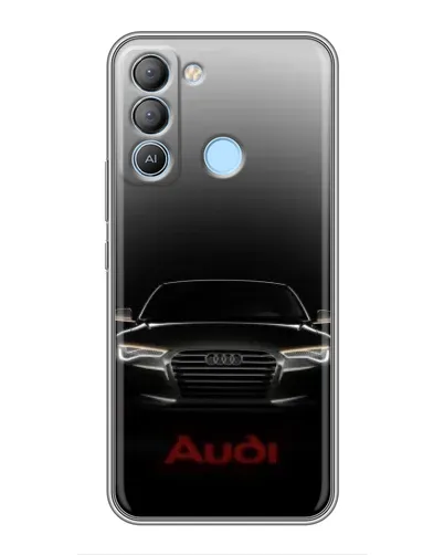 Чехол для TECNO Pop 5 LTE с картинкой «Audi — градиентный контур»