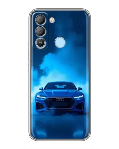 Чехол для TECNO Pop 5 LTE с картинкой «Audi — голубая энергия»