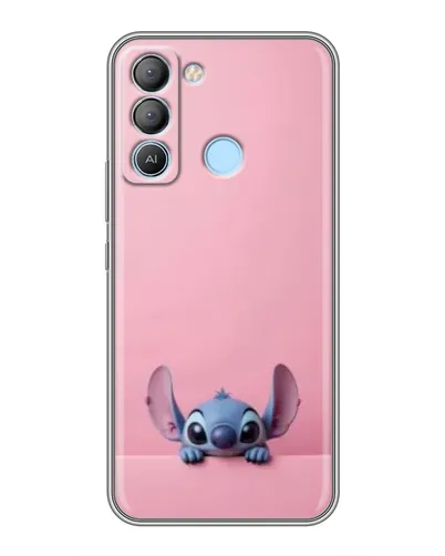 Чехол для TECNO Pop 5 LTE с картинкой «Stitch выглядывает»