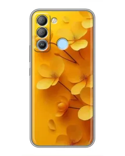 Чехол для TECNO Pop 5 LTE с картинкой «Золотые лепестки» Чехол для TECNO Pop 5 LTE с картинкой «Золотые лепестки»