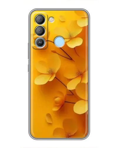 Чехол для TECNO Pop 5 LTE с картинкой «Золотые лепестки»