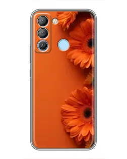 Чехол для TECNO Pop 5 LTE с картинкой «Оранжевые герберы» Чехол для TECNO Pop 5 LTE с картинкой «Оранжевые герберы»