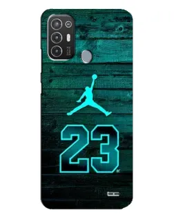 Чехол для TECNO Pop 6 Pro (BE8) с картинкой «Jordan Cyan 23» Чехол для TECNO Pop 6 Pro (BE8) с картинкой «Jordan Cyan 23»