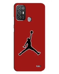 Чехол для TECNO Pop 6 Pro (BE8) с картинкой «Jordan Red Back» Чехол для TECNO Pop 6 Pro (BE8) с картинкой «Jordan Red Back»