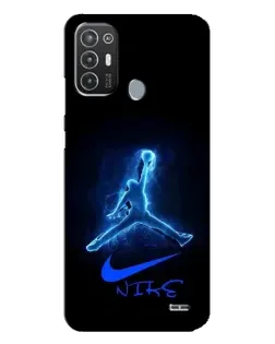 Чехол для TECNO Pop 6 Pro (BE8) с картинкой «Jordan Neon Blue» Чехол для TECNO Pop 6 Pro (BE8) с картинкой «Jordan Neon Blue»