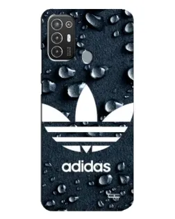 Чехол для TECNO Pop 6 Pro (BE8) с картинкой «Adidas Trefoil Blue»
