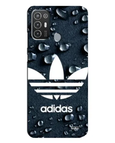 Чехол для TECNO Pop 6 Pro (BE8) с картинкой «Adidas Trefoil Blue»