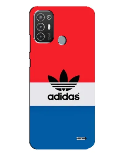 Чехол для TECNO Pop 6 Pro (BE8) с картинкой «Ретро блоки Adidas»