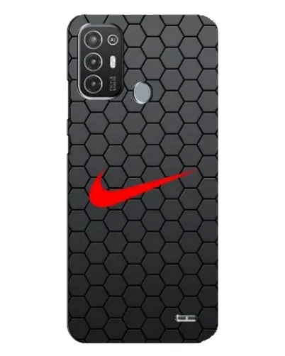 Чехол для TECNO Pop 6 Pro (BE8) с картинкой «Nike — карбоновая сетка»