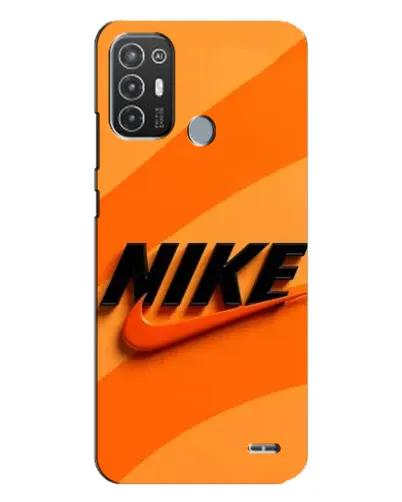 Чехол для TECNO Pop 6 Pro (BE8) с картинкой «Оранжевый драйв Nike»