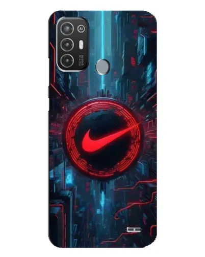 Чехол для TECNO Pop 6 Pro (BE8) с картинкой «Техногенный стиль Nike»