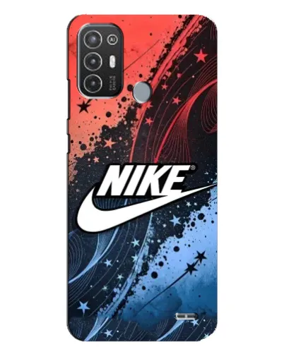 Чехол для TECNO Pop 6 Pro (BE8) с картинкой «Градиентный принт Найк»