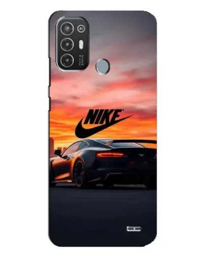 Чехол для TECNO Pop 6 Pro (BE8) с картинкой «Nike и суперкар»