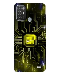 Чохол для TECNO Pop 6 Pro (BE8) з картинкою «Nike — золота іскра» Чохол для TECNO Pop 6 Pro (BE8) з картинкою «Nike — золота іскра»