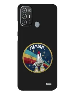 Чехол для TECNO Pop 6 Pro (BE8) с картинкой «NASA — эмблема миссии»