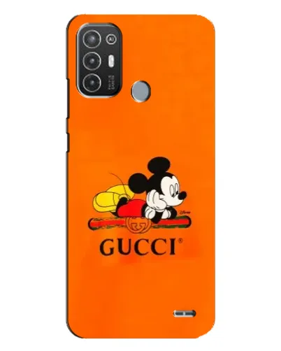 Чехол для TECNO Pop 6 Pro (BE8) с картинкой «Микки Маус Gucci — оранж» Чехол для TECNO Pop 6 Pro (BE8) с картинкой «Микки Маус Gucci — оранж»