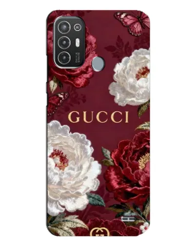 Чехол для TECNO Pop 6 Pro (BE8) с картинкой «Gucci — бордовые розы» Чехол для TECNO Pop 6 Pro (BE8) с картинкой «Gucci — бордовые розы»