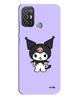 Чехол для TECNO Pop 6 Pro (BE8) с картинкой «Kuromi — нежный фиолетовый»