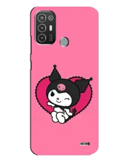 Чехол для TECNO Pop 6 Pro (BE8) с картинкой «Kuromi — любовь в сердце»