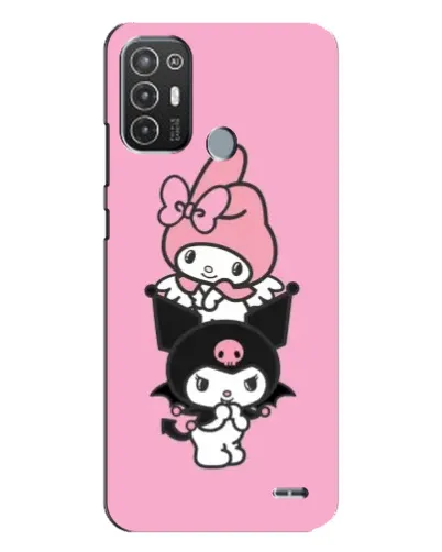 Чехол для TECNO Pop 6 Pro (BE8) с картинкой «My Melody и Kuromi» Чехол для TECNO Pop 6 Pro (BE8) с картинкой «My Melody и Kuromi»