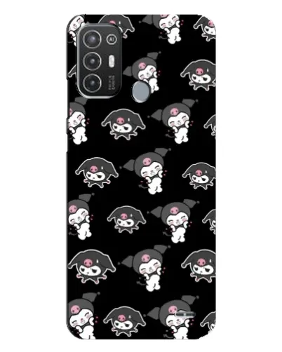 Чехол для TECNO Pop 6 Pro (BE8) с картинкой «Черный паттерн Kuromi» Чехол для TECNO Pop 6 Pro (BE8) с картинкой «Черный паттерн Kuromi»