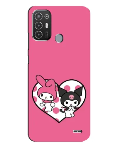 Чехол для TECNO Pop 6 Pro (BE8) с картинкой «Kuromi и My Melody» Чехол для TECNO Pop 6 Pro (BE8) с картинкой «Kuromi и My Melody»