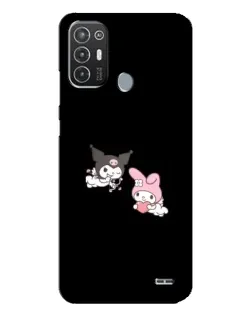 Чехол для TECNO Pop 6 Pro (BE8) с картинкой «My Melody и Kuromi»