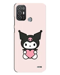 Чехол для TECNO Pop 6 Pro (BE8) с картинкой «Kuromi и сердце»
