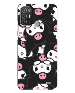 Чехол для TECNO Pop 6 Pro (BE8) с картинкой «Паттерн голов Куроми»