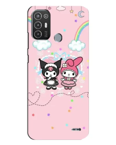 Чехол для TECNO Pop 6 Pro (BE8) с картинкой «My Melody и Kuromi» Чехол для TECNO Pop 6 Pro (BE8) с картинкой «My Melody и Kuromi»