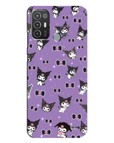 Чехол для TECNO Pop 6 Pro (BE8) с картинкой «Kuromi — паттерн» Чехол для TECNO Pop 6 Pro (BE8) с картинкой «Kuromi — паттерн»